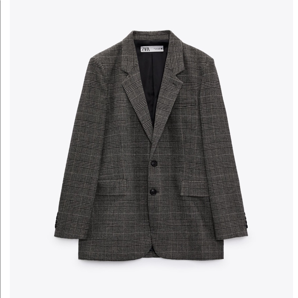ZARA gray oversized blazer - Picture 2 of 4